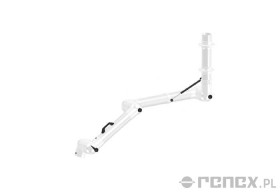 Ramię ALSIDENT 1710mm do systemu CHEMICAL RESISTANT 100 montowane do ściany - białe połączenia