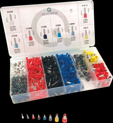 2011C405 Bootlace ferrule assortment, set of 1200, 0.5 - 10 mm²