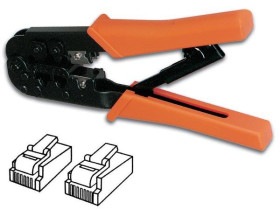 Velleman Crimping tool for network cables 6p4c (rj11), 6p6c (rj12), 8p8c (rj45)
