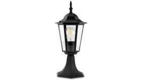 Lampa Ogrodowa Zewnętrzna E27 Słupek Latarnia 40Cm Czarna Bellis Lumiled