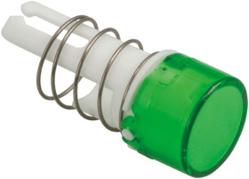 Klosz lampek do przycisku kształt: Okrągły Zielony Soczewka Idec