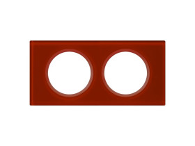 CELIANE Ramka 2 podwójna szkło karmin 069472 LEGRAND