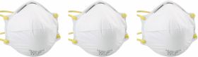 Ekastu CON411111 Maska przeciwpyłowa bez wywietrznika FFP1 3 szt. EN 149:2009 DIN 149:2009