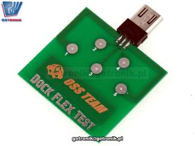 Dock Flex Test płytka z wtykiem microUSB