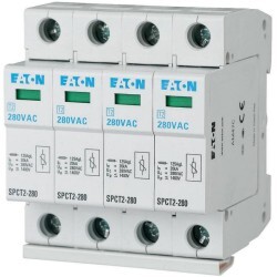 EATON OGRANICZNIK PRZEPIĘĆ T2 C 4P 4M 20/40KA 1.4KV TN, TNS, TNCS SPCT2-280/4