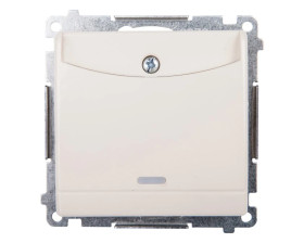 Simon 54 Łącznik hotelowy podwójny kremowy DWH2.01/41