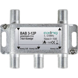 Axing BAB 3-12P Cable Tv Splitter 3-Way 5-1218 Mhz Audio Video Adapters
