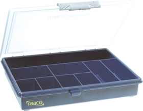 Assortment box, with 9 drawers, blue, (W x D) 240 x 195 mm, ASSORTER 5-9