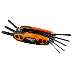 Neo Tools 09-571 – Zestaw kluczy sześciokątnych z uchwytem 1,5–8 mm