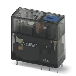 Przekaźnik mocy 24V dc DPDT Phoenix Contact 0.41W Wciskane