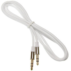Kabel jack 3,5st wt-wt.1m biały SLIM Mp3 Iphone Ipod NEPOWER