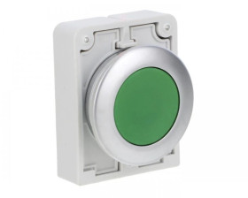 Napęd przycisku 30mm płaski zielony z samopowrotem M30C-FD-G 182919