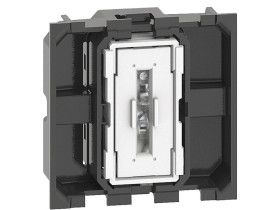 LIVING NOW Przycisk 1-biegunowy - zaciski automatyczne - 2 moduły K4005M2A LEGRAND