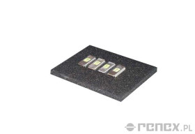 Pianka przewodząca czarna, miękka - 1000x1000x10 mm