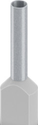 Insulated twin wire end ferrule, 4.0 mm², 18 mm long, DIN 46228-4, UL 486F-F, gray, 2100003