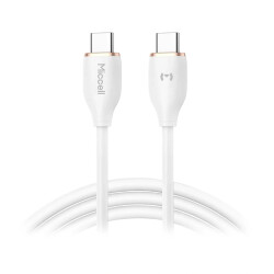 Kabel USB-C do USB-C 100W 5A 1,5m biały Miccell