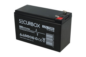Akumulator; kwasowy bezobsługowy AGM; TS-12-9-AB; 12V; 9Ah; 151x65x94(101)mm; konektor 6,3 mm; Securbox; 2,3kg