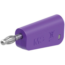 St&#xE4;ubli 641042-26 LQ-4N-39 jack plug violet 4mm stackable solder pin