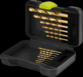 77850 15-piece metal drill bit set (HSS) in transport box, Ø 1.5-10 mm