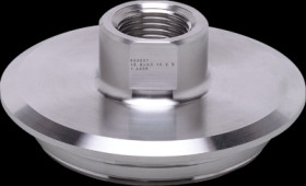 Process adapter, Varivent, 25 bar/2.5 MPa, G 1/2, 1.5-6&quot;, Ø 68 mm for process sensors, E43307