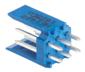 Listwa stykowa PCB 6-pinowe AMPMODU HE14 raster: 2.54 mm Prosty 2-rzędowe TE Connectivity Otwór przelotowy500 V W