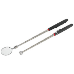 Siegen S0940 Telescopic Magnetic Pick-Up Tool &amp; Inspection Mirror Set 2pc