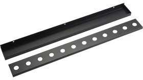 Panel stelażowy Zatyczka do szafy RACK SAM Czarny