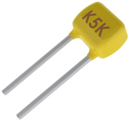 Wielowarstwowy kondensator ceramiczny (MLCC) 150nF 25V dc X8L ±10% THT KEMET