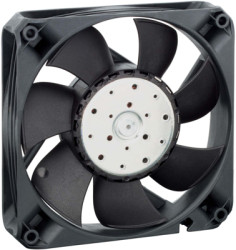 DC axial fan, 24 V, 119 x 119 x 25 mm, 225 m³/h, 55 dB, ball bearing, ebm-papst 4414 FNH