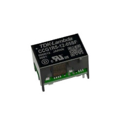 Przetwornica izolowana DC-DC, 1.5W, Uwe 4,5 → 18 V DC, Uwy 12V dc Nie, TDK-Lambda Nie