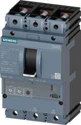 Wyłącznik kompaktowy MCCB, 3-biegunowy, 63A, 690V, Stałe, Siemens, 3VA2