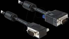83173 VGA Delock 2.0-m SVGA plug/plug cable, angled