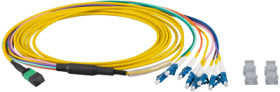 FO patch cable, LC to MTP-F, 2 m, OS2, MTPF08LCOS2-2