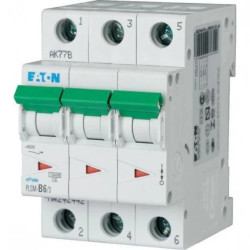Wyłącznik nadprądowy 3P D 6A 10kA AC PLSM-D6/3-MW 242491