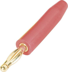 Schnepp FK 2000 Złącze męskie lamelowe złącze męskie proste Średnica pina: 2 mm czerwony 1 szt.