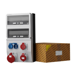 Rozdzielnica budowlana eXT 63A 32A 16A 2x230V Schuko Mennekes Doktorvolt DV-2360-D