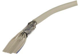 Kabel taśmowy 15-żyłowy raster 1.27mm Okrągły, AWG 28 AWG Nieekranowany 7 HARTING 19,05 mm -20→ +105 °C