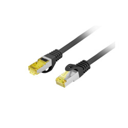 Patchcord kat.6A S/FTP LSZH CU 5M czarny Fluke Passed Lanberg