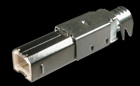 CO 77057 USB plug, series B, straight, length 19.3mm