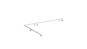Listwa Sufitowa 90 2X200cm Mono Corner Viii 2X200 White/Gold 7697 Nowodvorski...