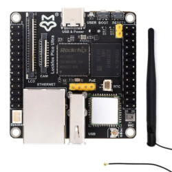 Luckfox Pico Ultra W WiFi BT Rockchip RV1106 8GB eMMC 256MB RAM 1TOPS Linux + antena