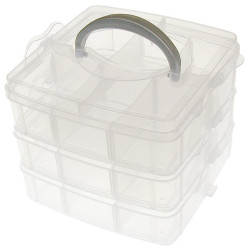 Organizer 18 przegr 15x15x12,5cm Pojemnik OR11