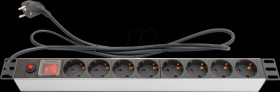 GC-N0087 19" socket outlet, 1U, 8-port