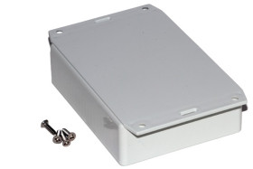 Obudowa ogólnego użytku ABS szerokość zew. 94 mm długość zew. 122 mm wys. zew. 30 mm Hammond IP54