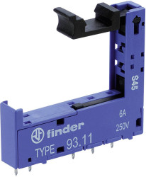 Finder 93.11 Gniazdo przekaźnika pałąk Pasuje do przekaźników serii: Finder serii 34 Finder 34.51, Finder 34.81 (D x S x