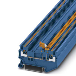 Kostka zaciskowa na szynie DIN Phoenix Contact 26 → 14AWGWciskane PT 1.5/S-MT BU 10A 400 V