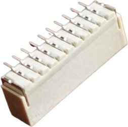 Wtyk PCB 10-pinowe raster: 1mm -rzędowe RS PRO Montaż powierzchniowy Męski 1A 50V