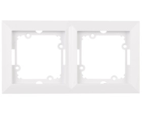 OPAL Ramka podwójna biała Ra-2Op