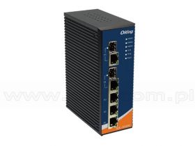IGS-3032GC, Switch przemysłowy zarządzalny, DIN, 3x 10/1000 RJ-45 + 2x1000 SFP z DDM, O/Open-Ring <20ms
