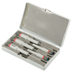 Zestaw wkrętaków Facom Pozidriv, płaska 5 szt. długość całkowita Z rowkiem: 157(x2); 168; krzyżakowy: 168 mm